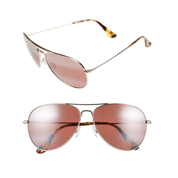 Maui Jim Accessories - Maui Jim Mavericks Polarized Aviator Sunglasses